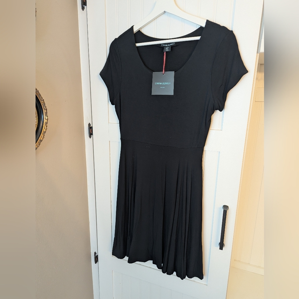Cynthia Rowley Black Short Sleeve Dress